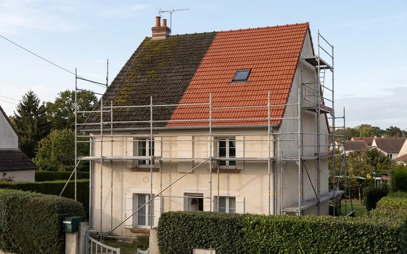 Démoussage de toiture à Melun Démoussage de toiture à Melun
