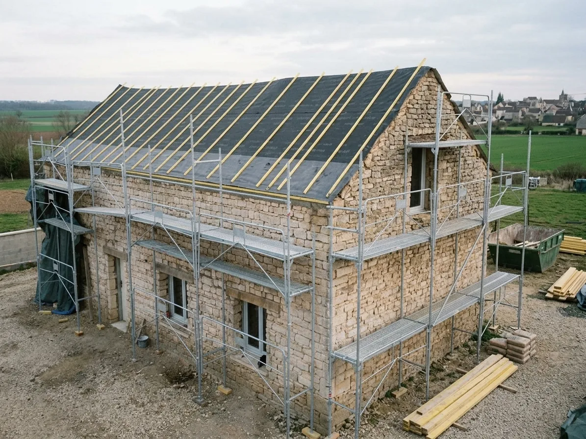Réfection complète de toiture à Melun Réfection complète de toiture à Melun